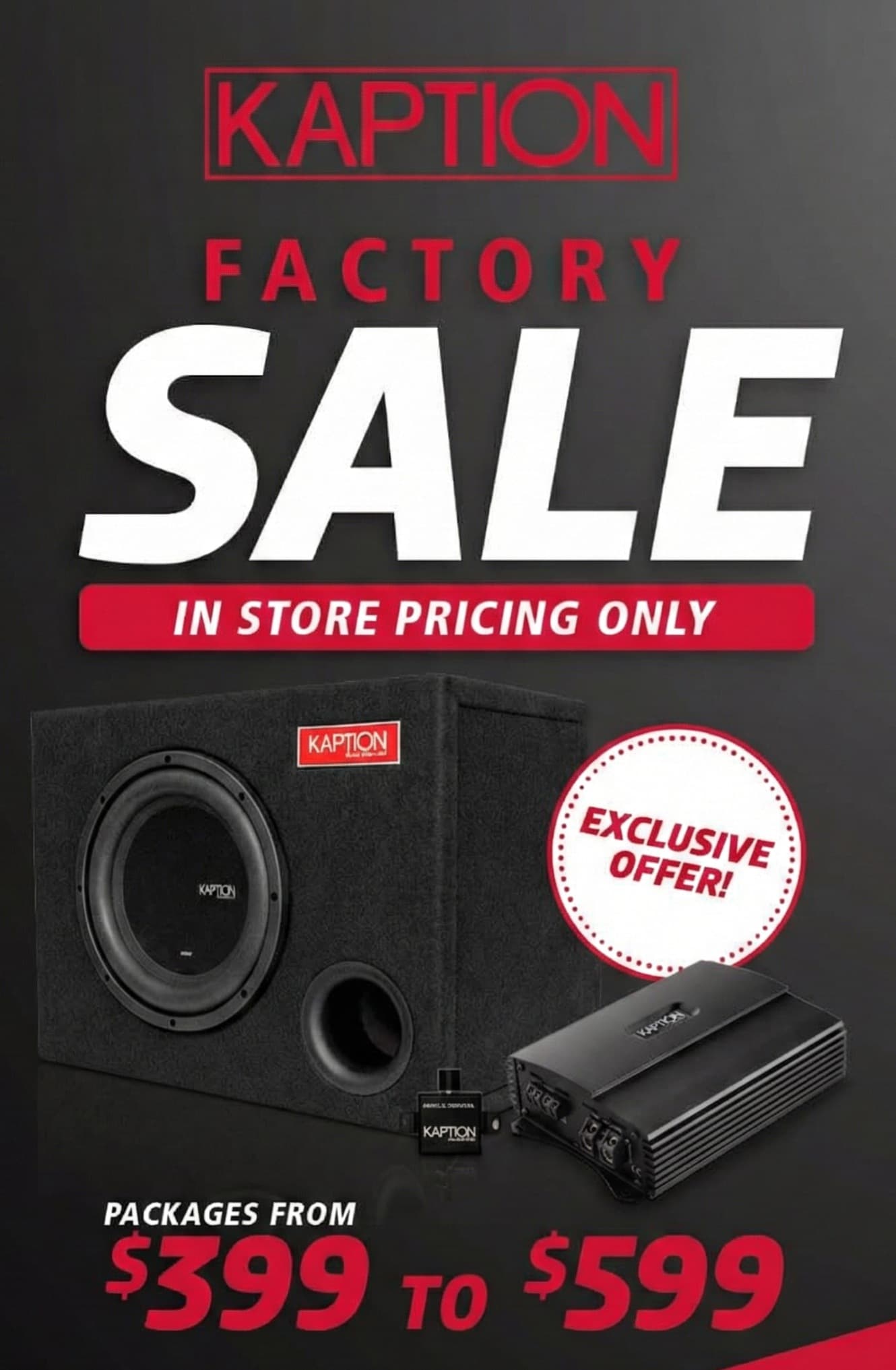Kaption Audio Factory Sale - Exclusive Pricing!