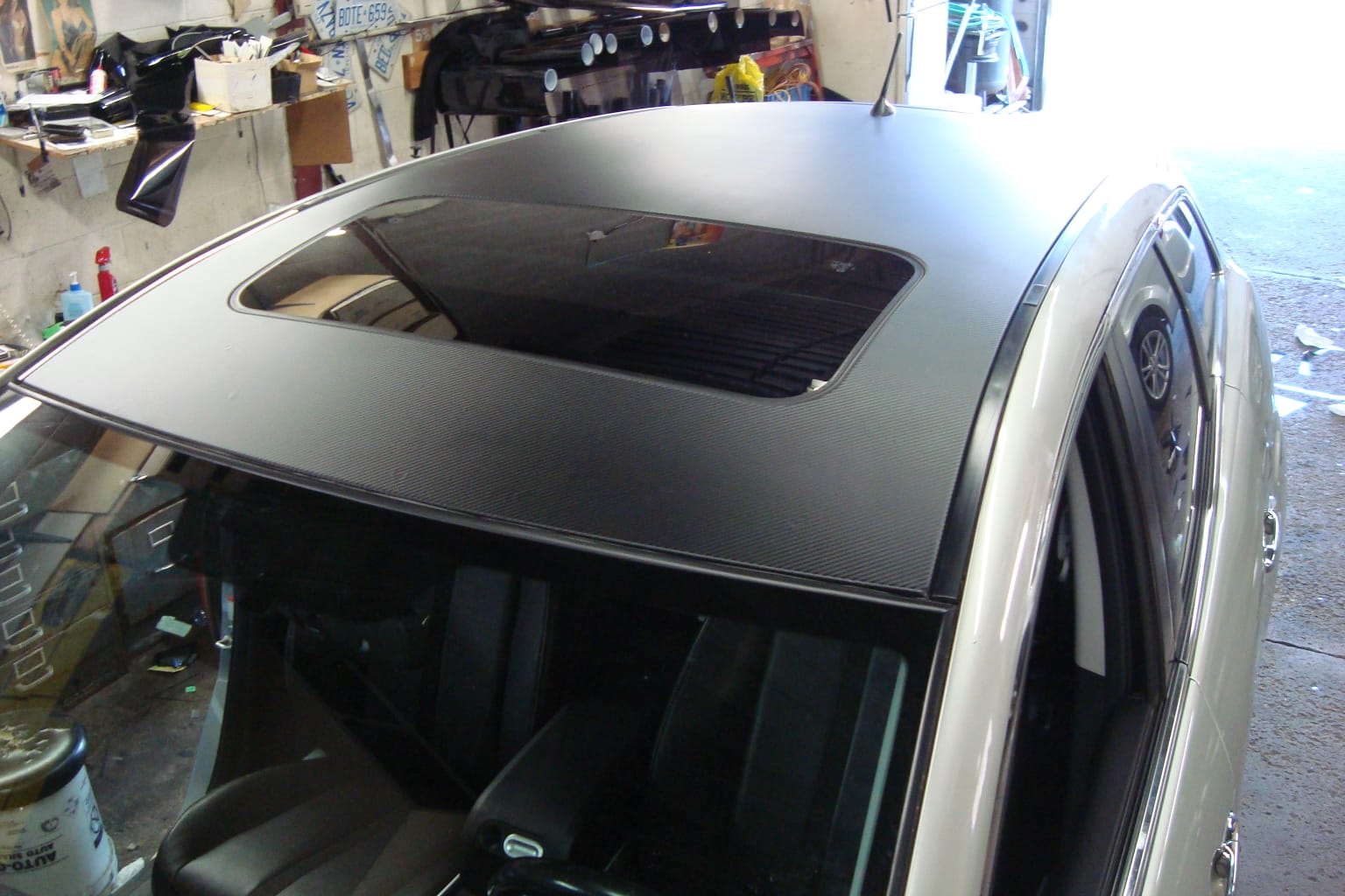 PPF Roof Protection - Carbon Fiber Finish